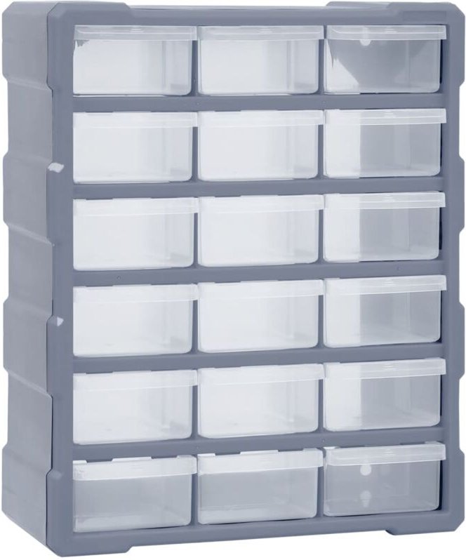 Gbly - Multi-Schubladen-Organizer 18 Schubladen 38x16x47 cm
