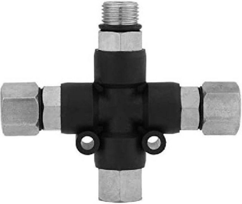 1/8" 3-Wege-Airbrush-Luftverteiler-Anschluss, Luftschlauch-Verteiler-Adapter, Airbrush-Sprühanschluss, Malwerkzeuge, Mal...