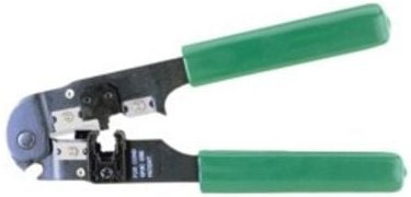 Crimpmaschine für RJ46 10P10C zum Crimpen von modularen Telefonstiften.