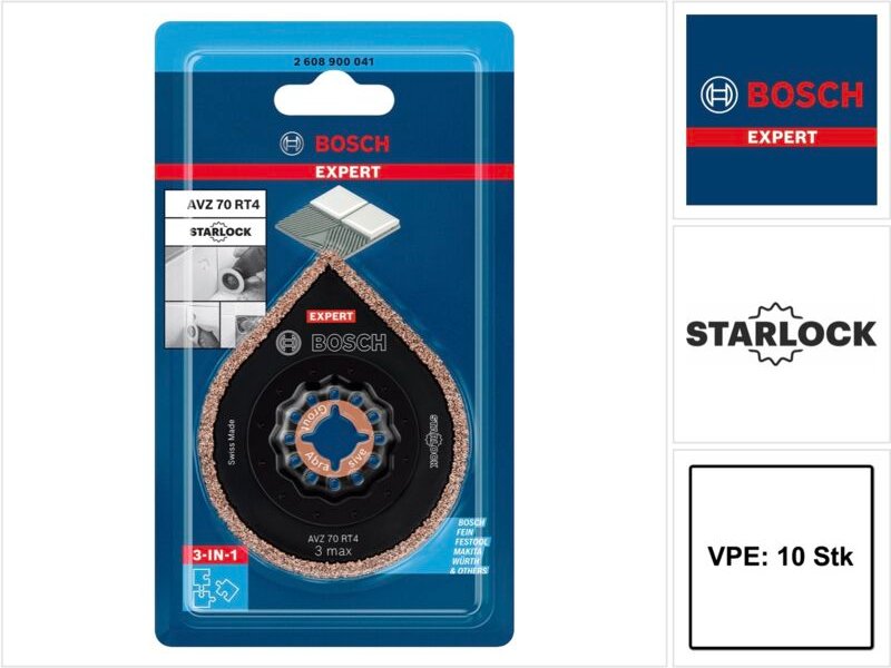 Expert 3 max avz 70 RT4 Platte, 70 mm, 10 Stück - Bosch