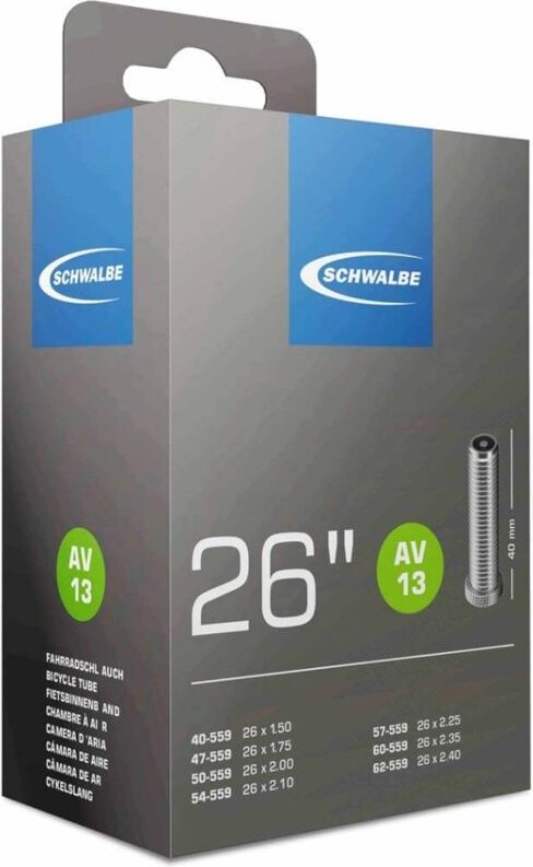 Thumbnail - Schwalbe AV13 MTB-Schlauch 26" Ventil 40mm Automatik