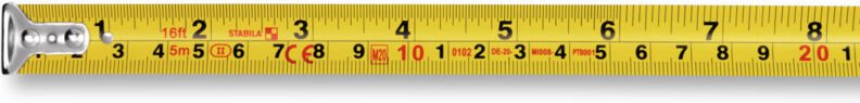 Bm 100 cm+inch 19567 Maßband 5 m abs - Stabila
