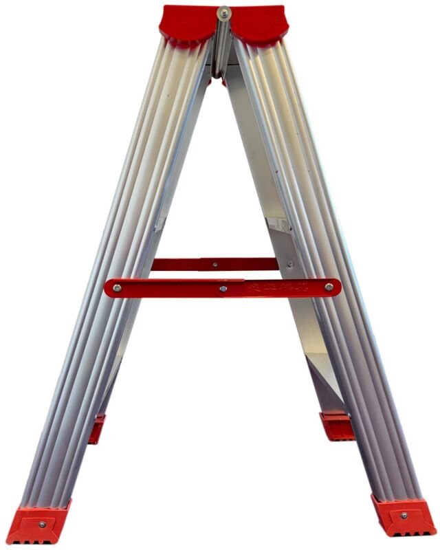 Viking Choice - Haushaltstreppe - Leiter - 2x 3 Stufen - Aluminium - 75 cm hoch