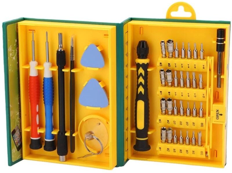 38-teiliges Schraubendreher-Set mit Griff und Multifunktionsbits für Demontagemaschinen – Präzisionswerkzeugset für die ...