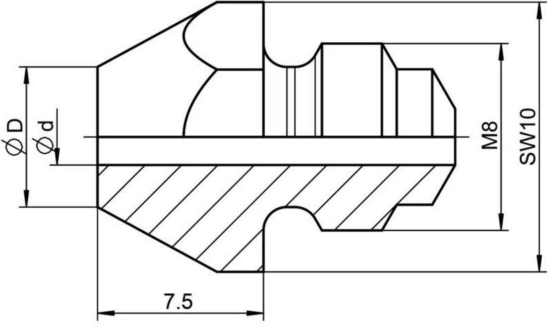 Ersatzteil Mundstück 10/18 - Gesipa