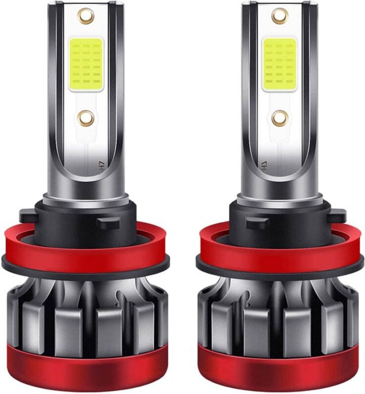 2 StüCke H8 / H11 LED Motorrad Scheinwerfer 8000K 3000LM Blaue Wasserdichtes Super Helles Auto