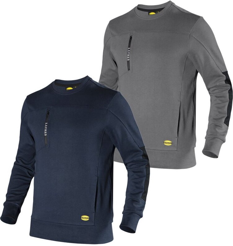 Diadora Sweatshirt Crew Litework Arbeits-Sweatshirt - XXXL - Grau