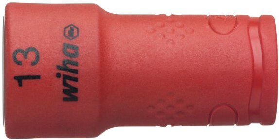 Wiha Steckschlüsseleinsatz isoliert 1/4" Außensechskant 13,0 mm (43098)