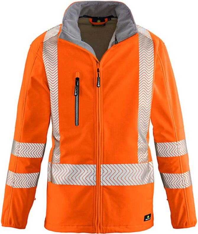 Warnschutz-Softshelljacke TYLER leuchtorange Größe L