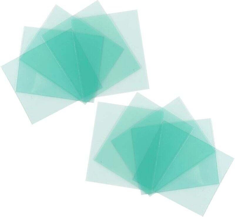 Ersatzlinsen für Schweißhelme mit variabler Lichtstärke, transparente Polycarbonat-Schutzplatten, 110 x 90 mm, 10 Stück