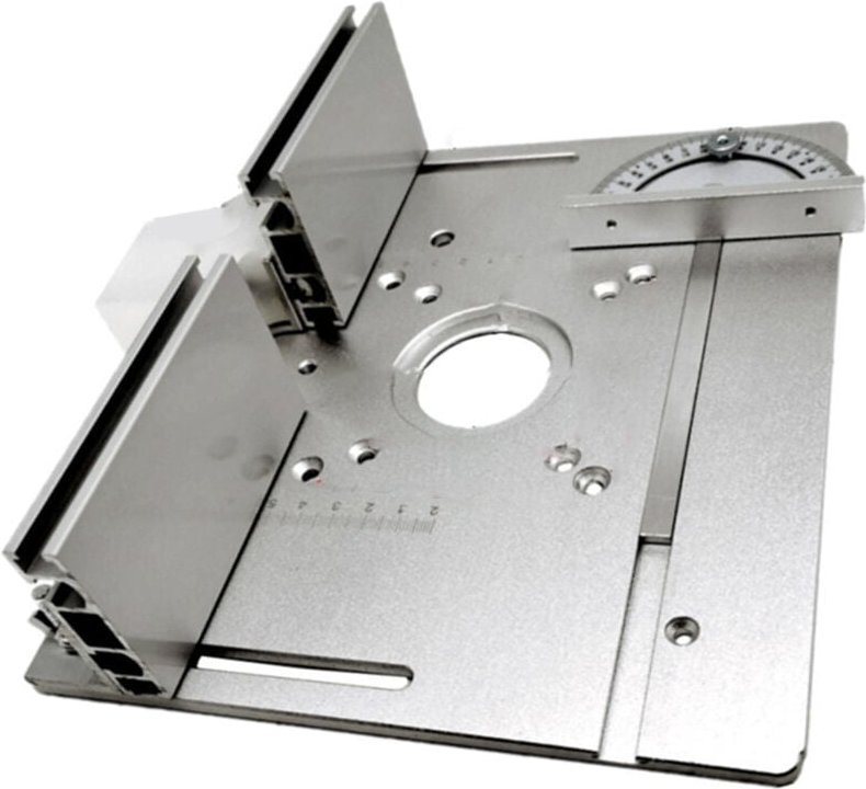 BRRNOO Fräsplatte, Frästischplatte, 2-in-1-Tischeinsatz, Werkbank, Klappplatte, Einsatz für elektrische Schneidemaschine...