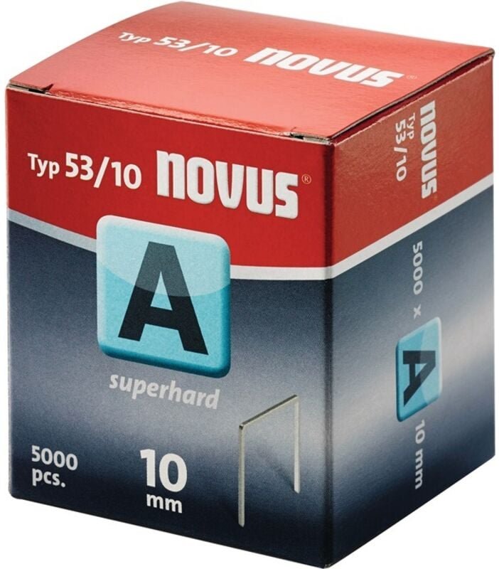 Feindrahtklammer 53/10 Klammer-B11,3mm Schenkel-L10mm superh. Stahl Novus 5000 Stk