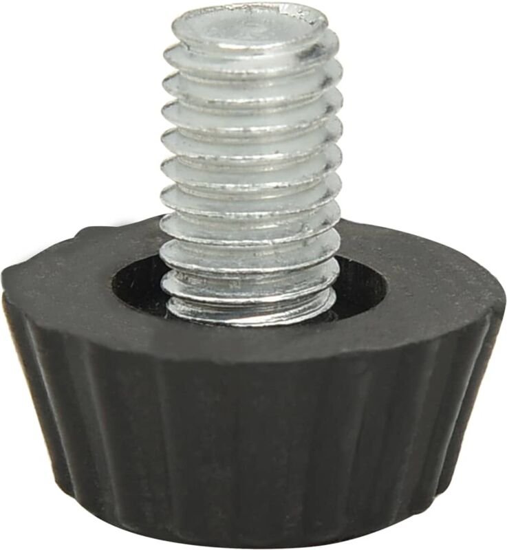 Verstellbare Möbelfüße M8 18 Stk. Schwarz vidaXL