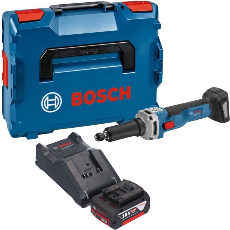 Bosch ggs 18V-23 lc Professional Akku Geradschleifer 18 v Brushless + 1x Akku 5,0 Ah + Ladegerät + L-Boxx