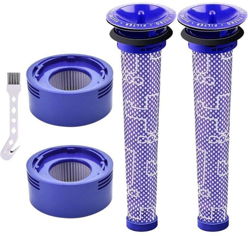 Ersatzfilterset für die kabellosen Staubsauger Dyson V7, V8 Animal, V8 Absolute und SV10, bestehend aus 2 Nachfiltern un...