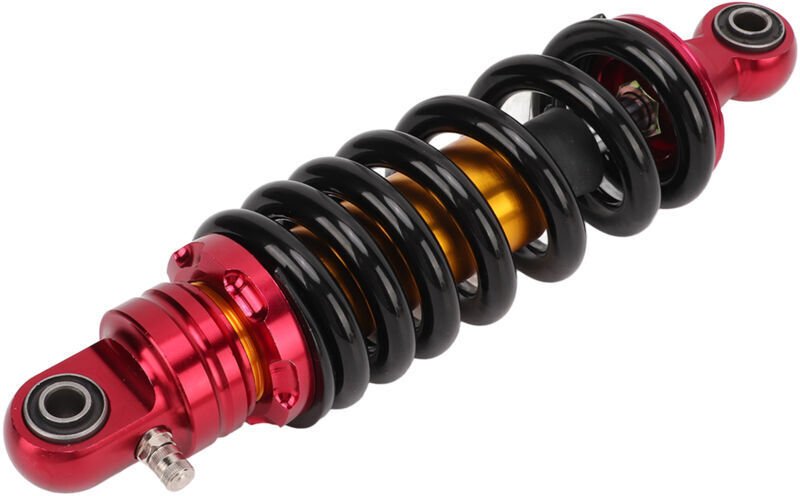 Universeller Stoßdämpfer aus rotgoldenem Metall für Motorräder, ATVs und SUVs (29,5 cm)
