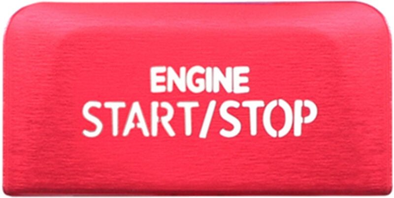 Tlily - Auto Motor Start Stop Taste Schalter Abdeckung Trim für Golf 8 MK8 at ZubehöR 2020 2021 Rot