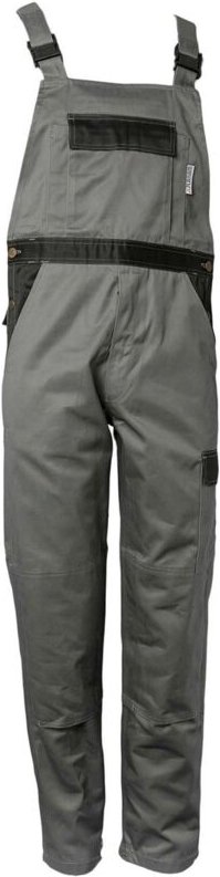 Arbeitshose Latzhose Tristep grau/schwarz Größe 52