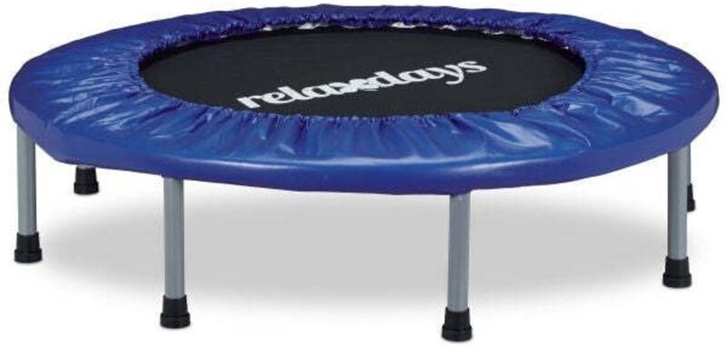 Foldable fitness trampoline blue black indoor exercise trampoline rebounder
