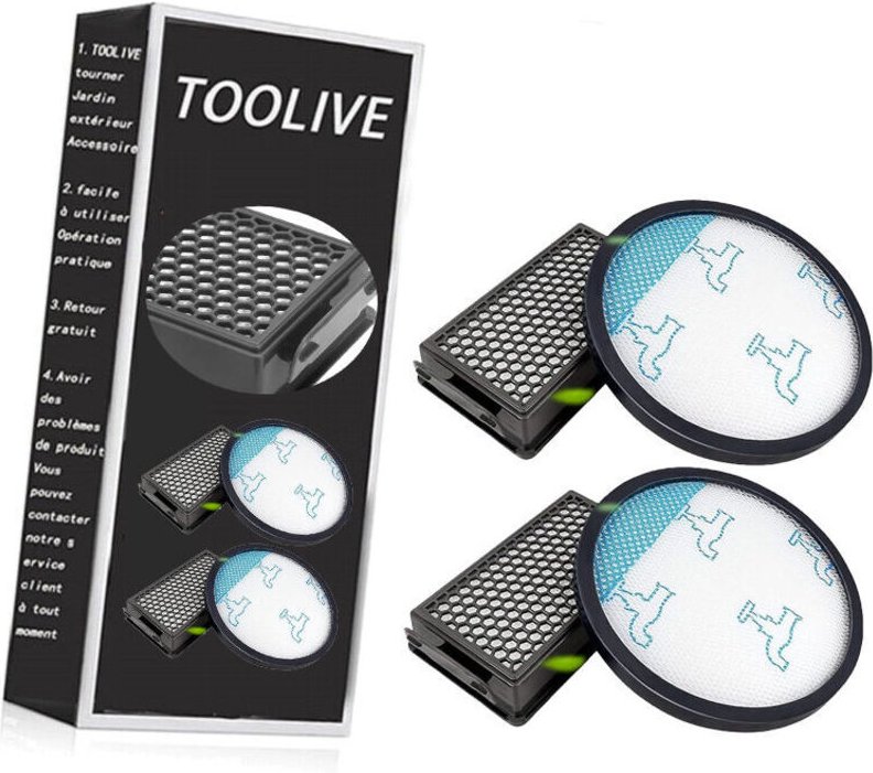 2 Ersatzfilter für Rowenta RO4811EA RO4823EA RO4825EA RO4826EA RO4853EA RO4855EA RO4859EA RO4871EA Compact Power XXL Anh...