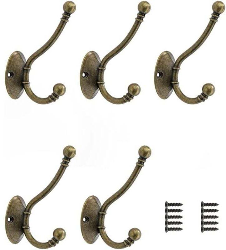 Vtizikl Lot de 5 patères vintage, patères murales, vintage pour salle de bain, cuisine