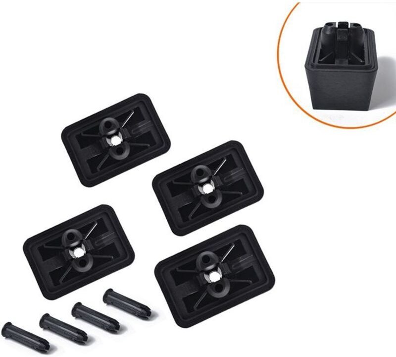 4 Stück Wagenheber-Klebe-Wagenheber-Hebe-Drehpunkt-Stützpolster-Steckerabdeckung 51717039760 für R50 R55 R56 R57 R58 R59...