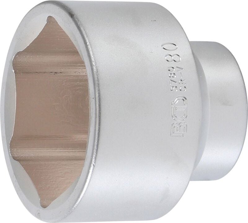 BGS Steckschlüssel-Einsatz Sechskant Antrieb Innenvierkant 25 mm (1") SW 80 mm - 3780