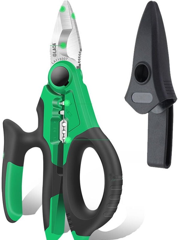 DOLASO Kabel- und Drahtschneiderzange, 1,5–4 mm² Drahtschneider, Schneidklemmen-Crimpwerkzeuge zum Abisolieren von Dräht...