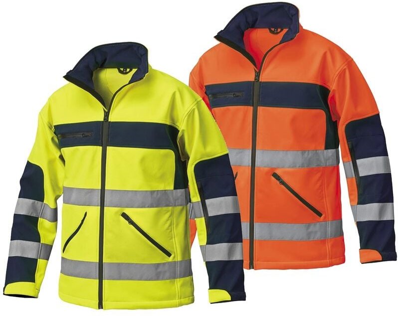 Softshell 25GB0399 Warnschutz Arbeitsjacke - xxxl - Orange - Orange - Siggi