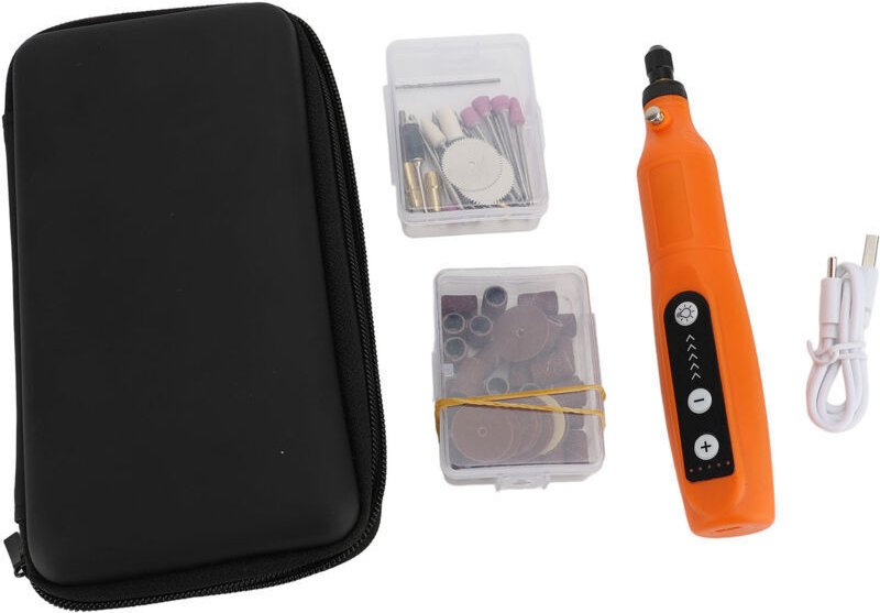 5V Multifunktions-Rotationswerkzeug, Akku-Rotationswerkzeug-Set, tragbarer 5-Gang-Schleifer mit leistungsstarkem elektri...