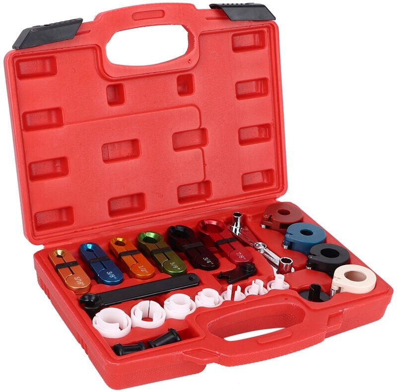 Aramox 22-teiliges Werkzeugset zum Trennen von Schläuchen, Öl- und Kraftstoffleitungen der Auto-Klimaanlage für praktisc...
