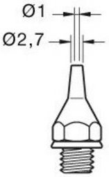 Thumbnail - JBC - Entlötkolbenspitze 20DE 2,7mm für dst 0320500
