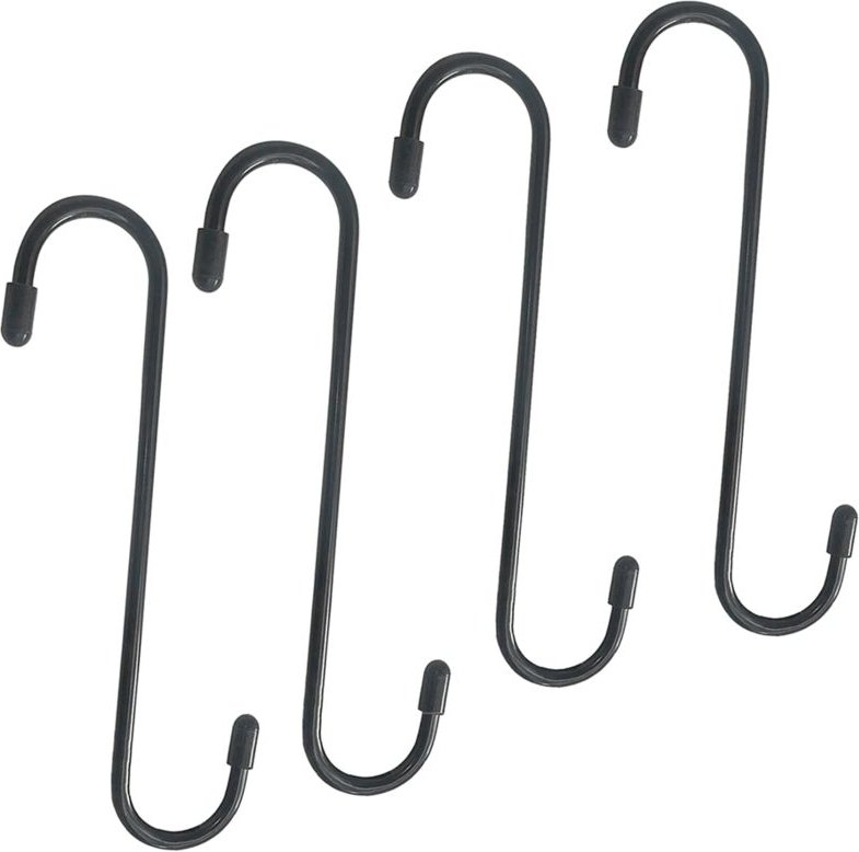 Tlily - 4 Stück Auto-Bremssattel-S-Förmige Bremssattel-Aufhängerhaken mit Gummispitzen für Lagerachse Kfz-Werkzeug Brems...