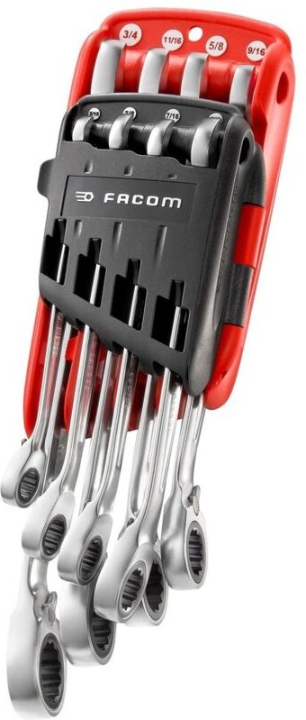 FACOM Knarren-Ring-Maulschlüssel 8-tlg. Zoll