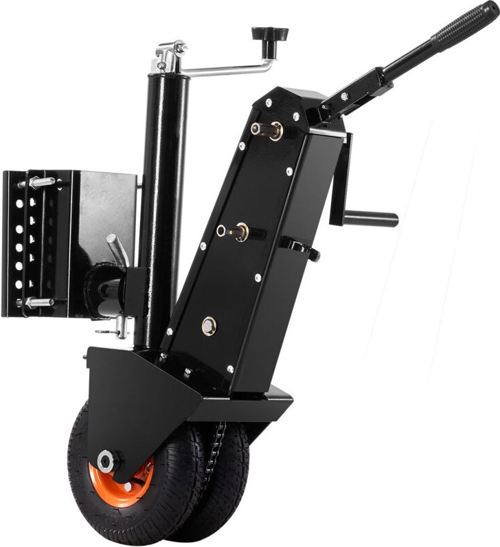 VEVOR Anhängerwagen Rangierhilfe, 227 kg Stützlast, 330–590 mm Höhe, 22,8 cm pneumatischer Gummireifen, manueller oder e...