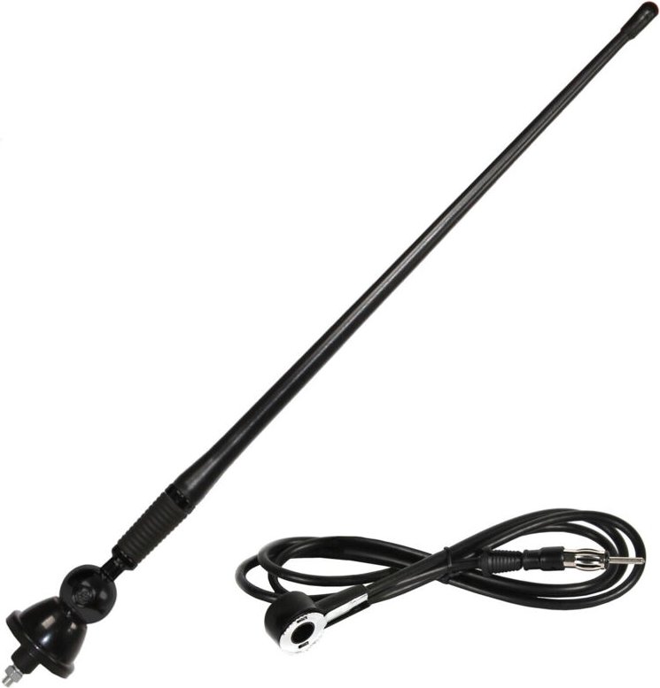 HEYNER® Autoantenne 40 cm flexibel Dachantenne - Antenne Flex 12 V FM / AM-Antenne Stabantenne für Radio passend für Mer...