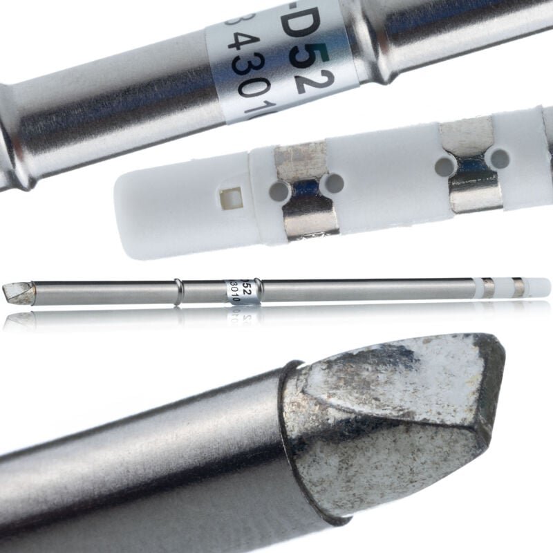 Rosfix T12-D52 Lötspitze – Integrierte Heizung und Temperatursensor Schnelles Aufheizen, präzise Temperaturkontrolle Kom...