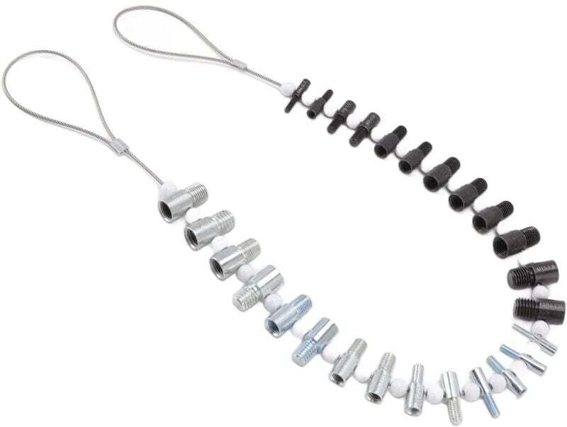 Gewindeprüfer für Muttern und Schrauben, imperiale und metrische Mutternmesswerkzeuge, 26 Außen-/Innenmaße – 14' und 12'...