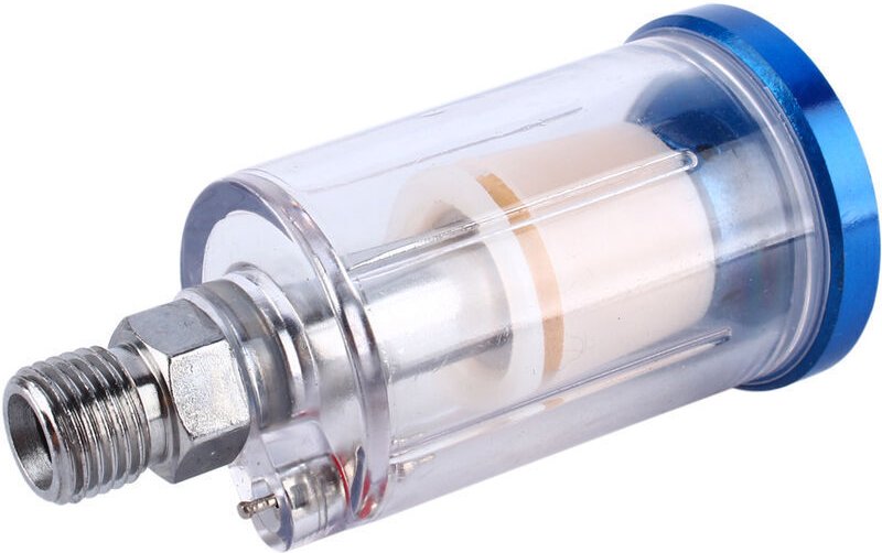 Spritzpistolenfilter, Wasser-Öl-Abscheiderfilter, Luftreglerfilter für Spritzpistolenanschluss, 1/4-Zoll-NPT-Einlass und...