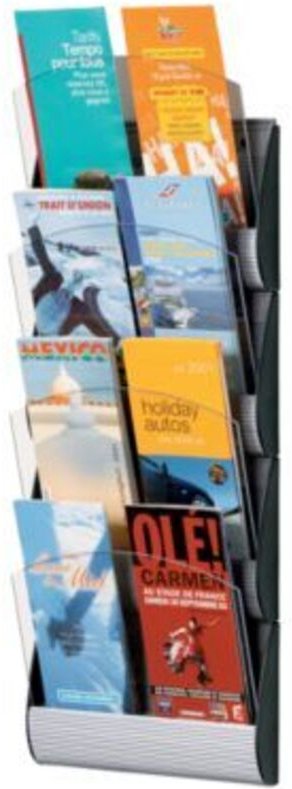 Paperflow Wandprospekthalter INTEGRAL 4065X4.35 DIN A5 PS alu