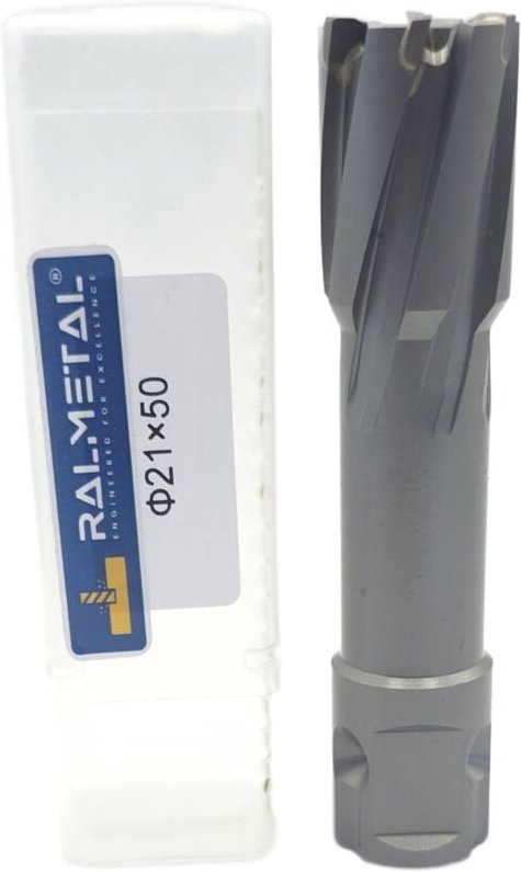 Trepanierfräser VHM TCT 21 x 50 mm Weldon 19.05 Nitto