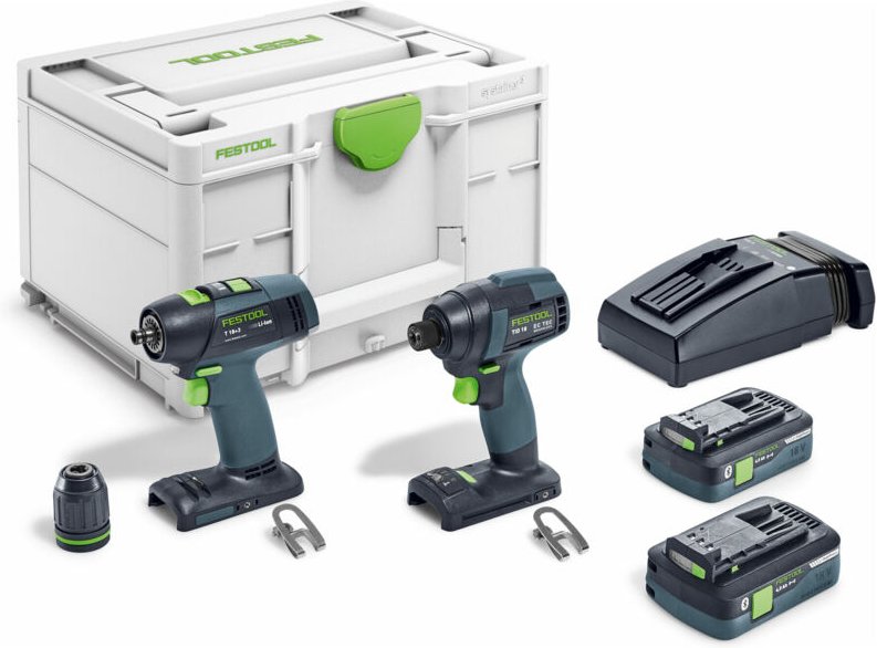 Festool - Schrauber- und Bohrer-Set tid 18 hpc 4,0 I-Set T18