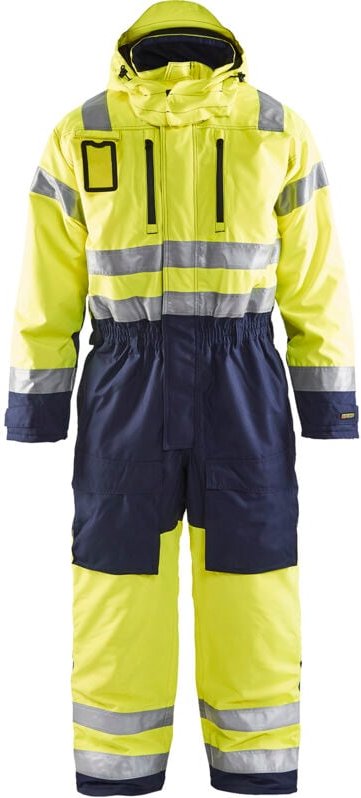 Arbeitsanzug Winter langärmlig Hochsichtbarkeit 6763 - Neon Gelb/Navy 44C