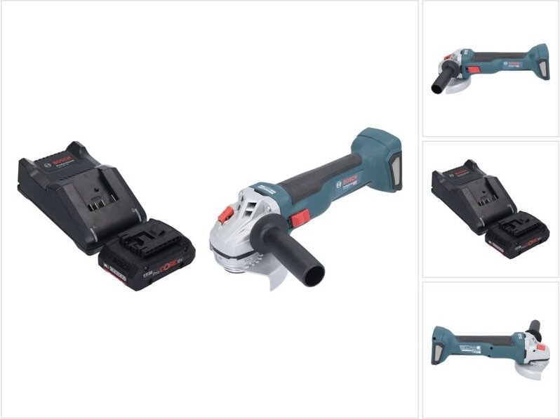Bosch gws 18V-10 Professional Akku Winkelschleifer 18 v 115 mm Brushless + 1x ProCORE Akku 4,0 Ah + Ladegerät