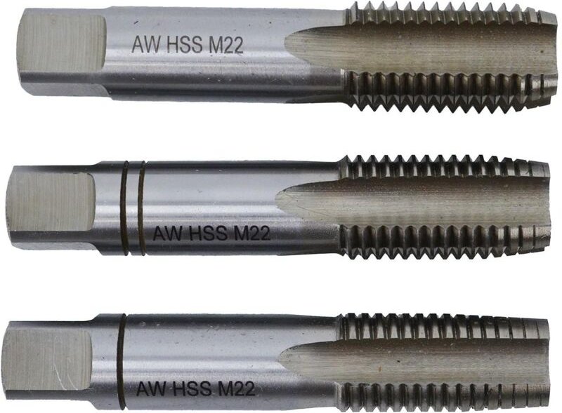 AWTOOLS TAPER M2 HSS M8x1.25 / kpl.3Stk.