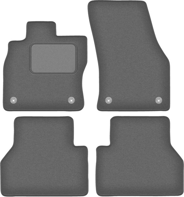 Graphit-Fußmatten für: Volkswagen Caddy IV Kombivan (2020-)