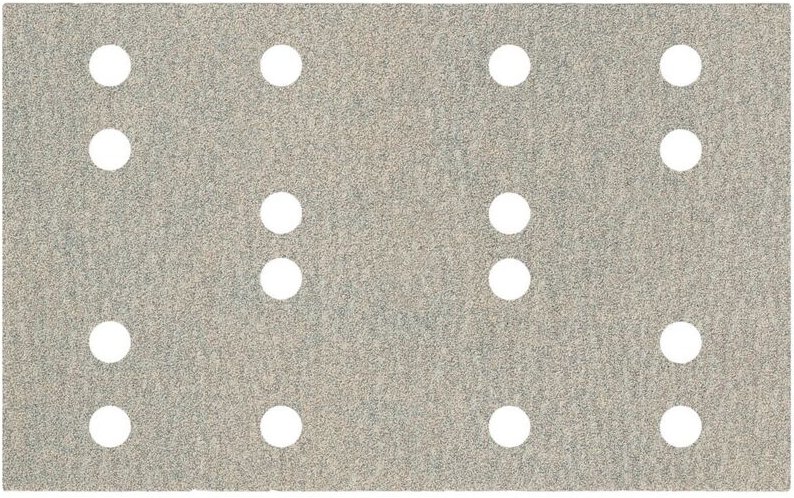 Haftschleifblätter 80 x 133 mm, p 120, 16 Löcher, mit Kletthaftung (sra), für Farben, Lacke... - Metabo