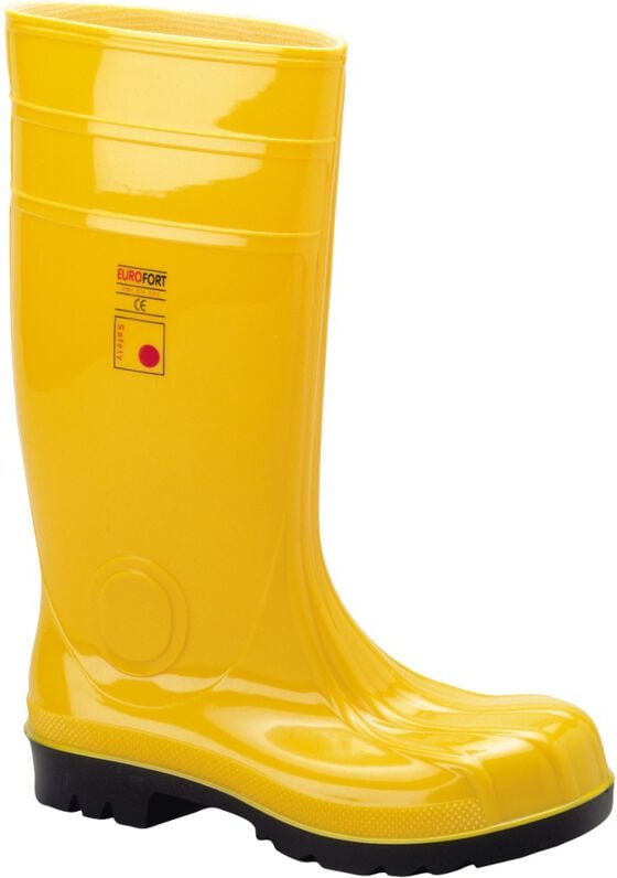 Feldtmann Sicherheits-Gummistiefel gelb / schwarz SICHERH.GUMMISTIEFEL GELB GR38