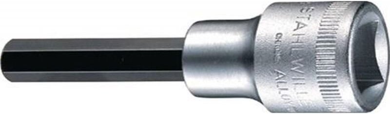 Stahlwille - Steckschlüsseleinsatz 1054/2054 1/2 ″ 6 kant Schlüsselweite 8 mm Länge 142 mm