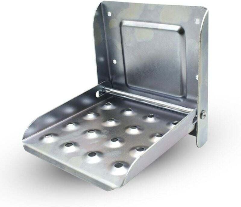 Marchepied Pliable pour Remorque et Camping-Car en Acier Zingué 192x172x189mm Accessoire Escabeau